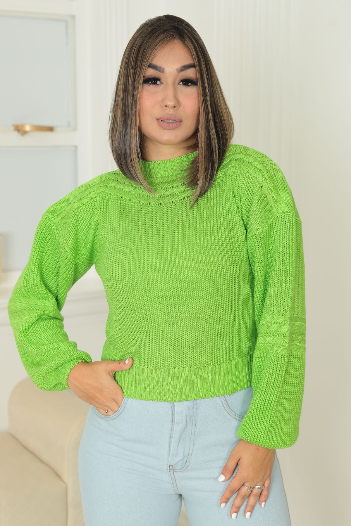 Blusa Juliete Inverno- Verde Limão