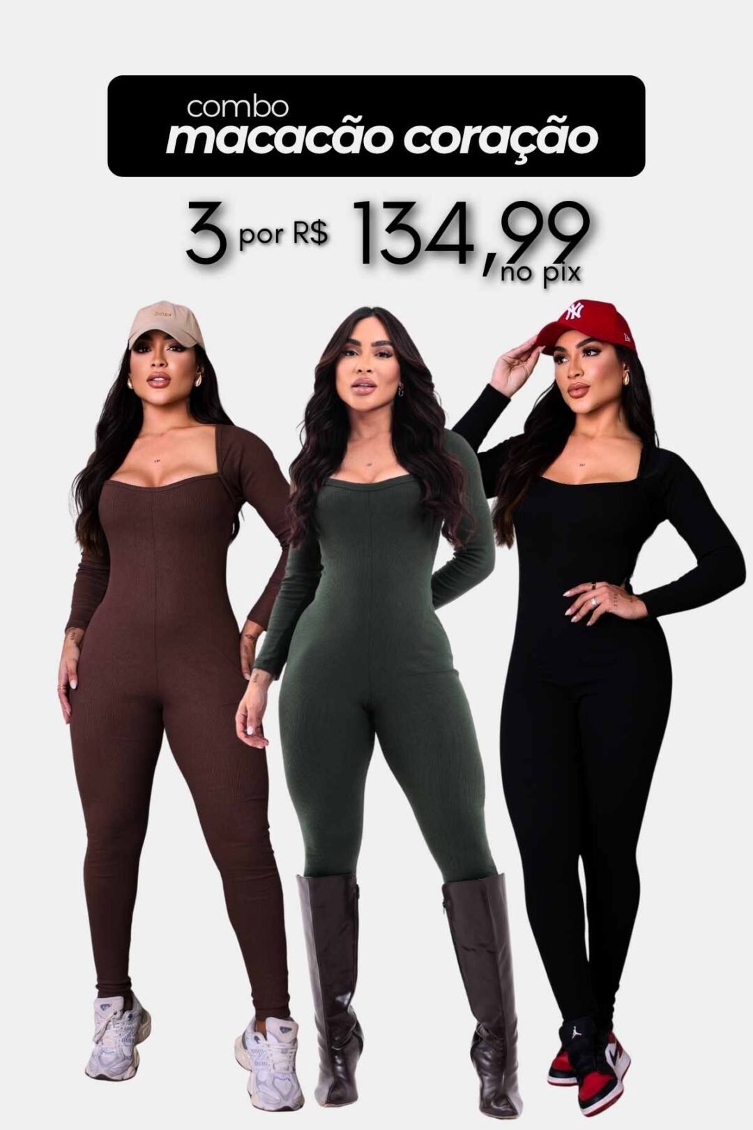 Combo Macacão Coração (01)