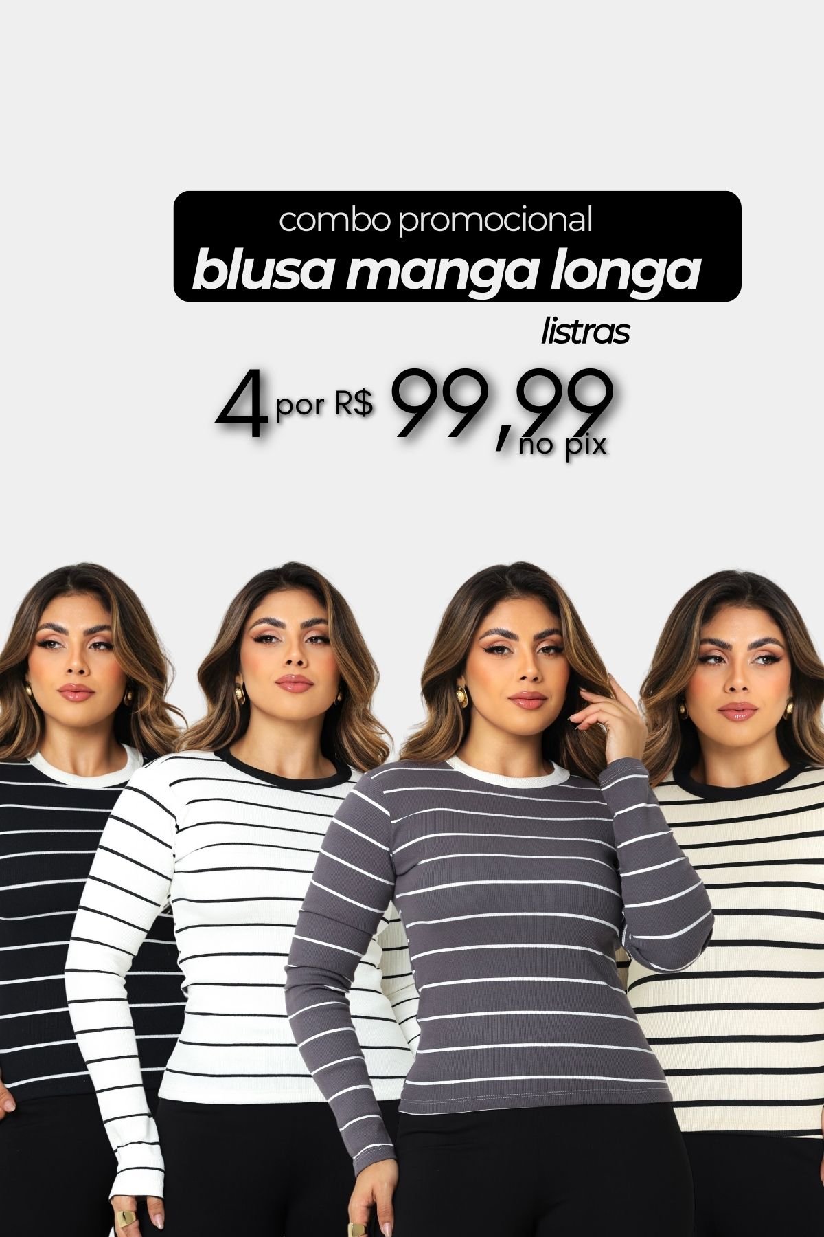 Combo Blusa Manga Longa (02)